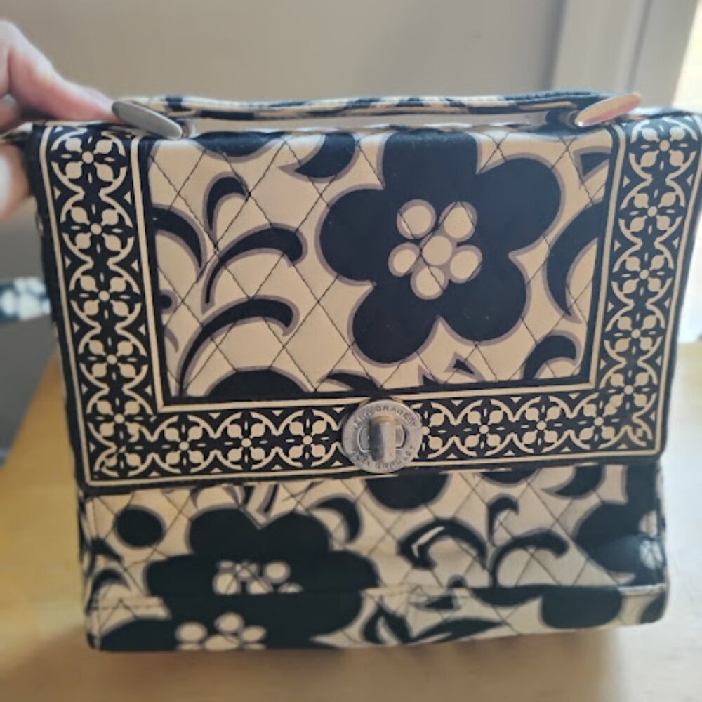 Vera Bradley Quilted Floral Turn-Lock Shoulder Bag